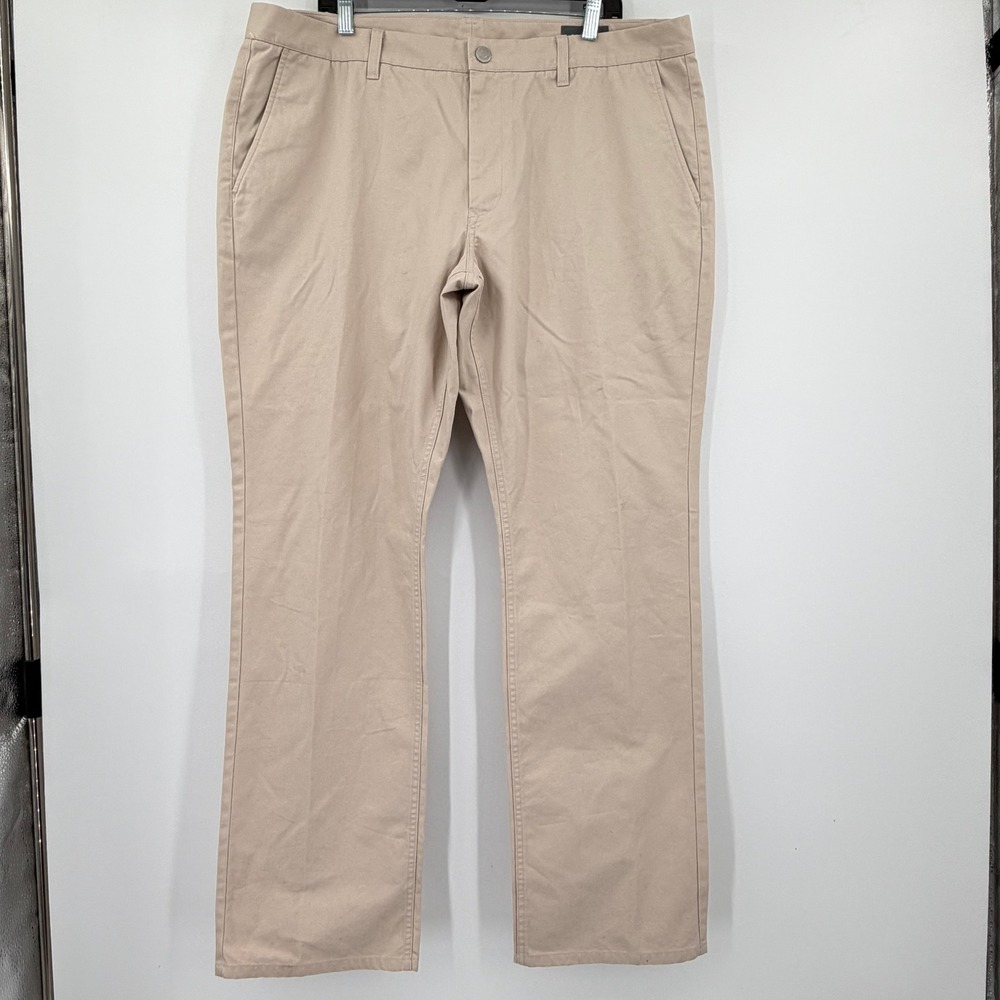 Bonobos Mens Straight Leg 100% Cotton Chino Tan Beige Khaki Pants 40x32